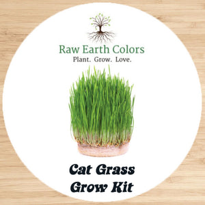 Cat Grass Seeds for Indoor Cat - Grow Kit Can